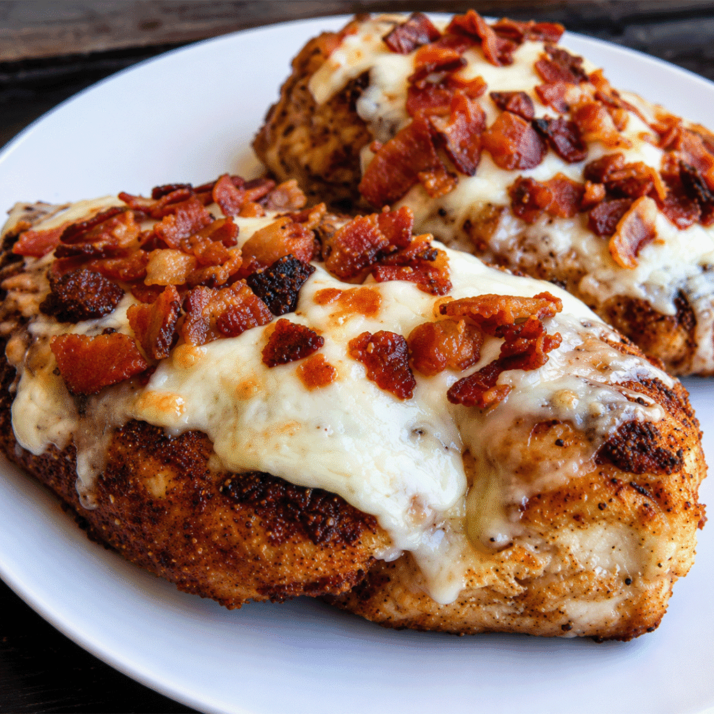 asiago chicken with bacon