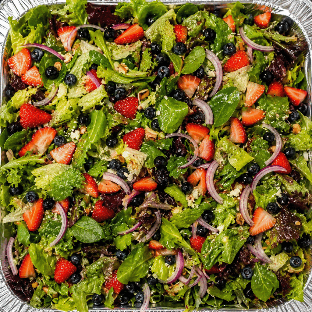 strawberry spring mixed salad